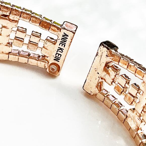 Anne Klein Rose Gold Pave Crystal Cuff Bracelet - Picture 7 of 7